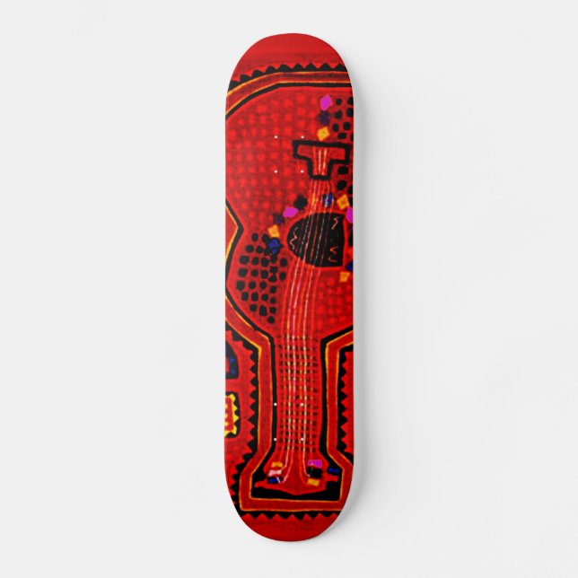 Tablas de skate Guitarra India Kuna (Anverso)