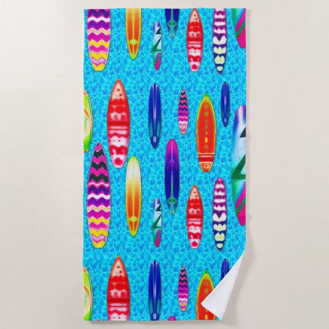 Tablas hawaianas 1 toalla de playa (Anverso)