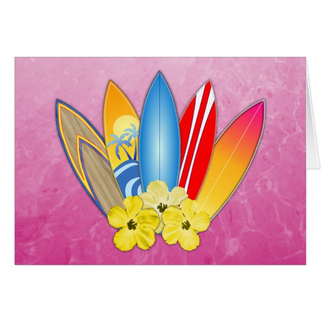 Tablas hawaianas e hibisco (Anverso (Horizontal))