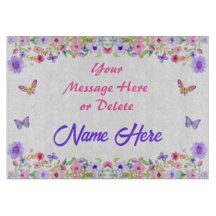 Tablas personalizadas de corte de vidrio para mamá