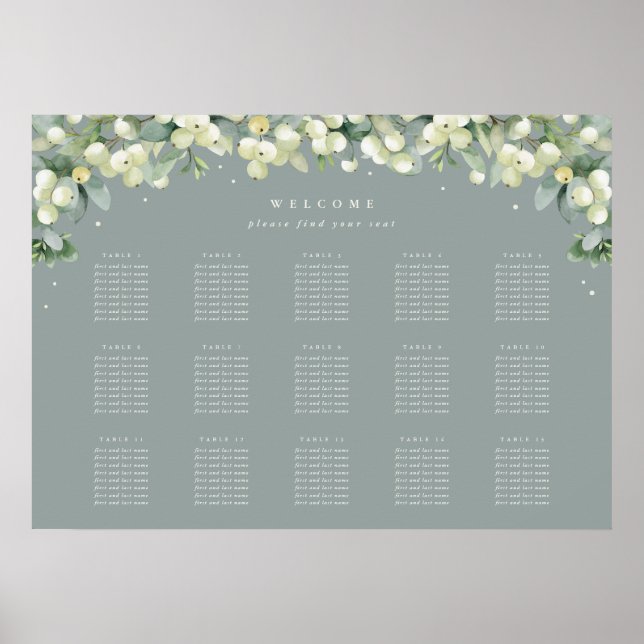 Tablas verdes de 28x20" 15 de 8 Posters de la tabl (Frente)