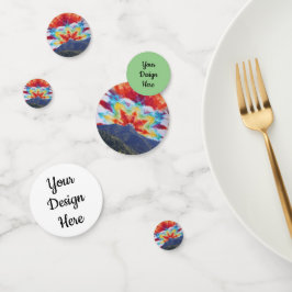 Table Confetti Personalizable Tie Dye Mt Tamalpais