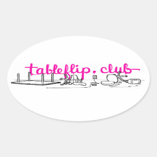 tableflip.club Pegatinas de Oval