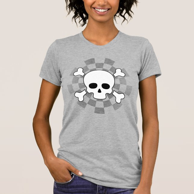 Tablero de ajedrez con camiseta Skull & Crossbone (Anverso)