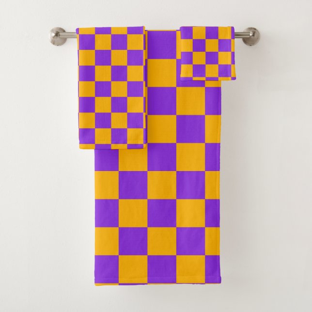 Tablero de ajedrez de Violeta Eléctrico y Ámbar Do (In situ)