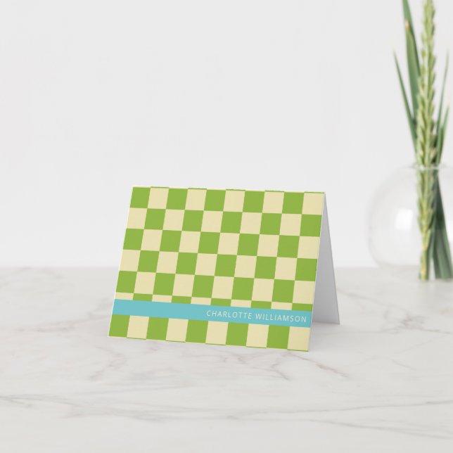 Tablero de ajedrez estético retro personalizado ve (Anverso)