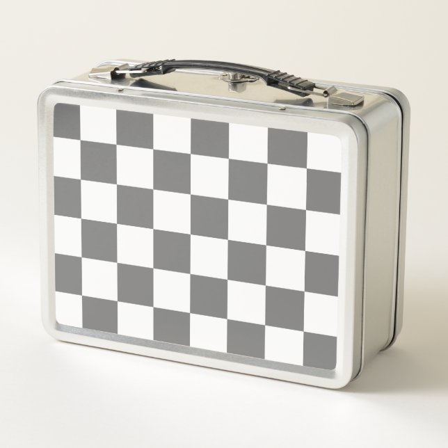Tablero de ajedrez gris clásico (Reverso)