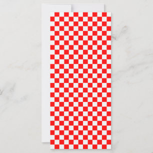 Tablero de ajedrez rojo y blanco clásico de STaylo