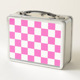Tablero de ajedrez rosa visual clásico