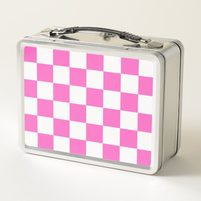 Tablero de ajedrez rosa visual clásico (Reverso)