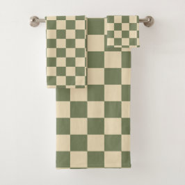 Tablero de ajedrez verde y amarillo claro