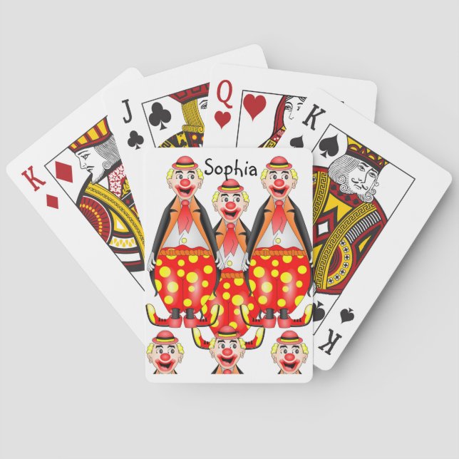 Tablero de cartas de reproducción de payasos (Reverso)