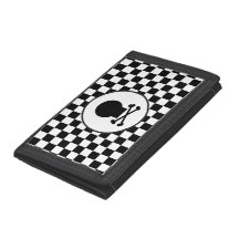 Tablero de cheques - Blanco negro - Emo - Cartera