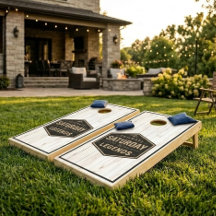 Tablero de Cornhole Saturday Legend Blanco Madera