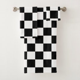 Tablero de damas blanco y negro