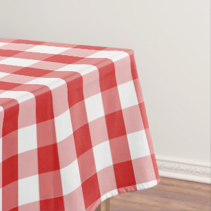 Tablero de damas rojo del mantel "60x84"