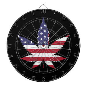 Tablero de dardo americano de la hoja