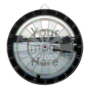 Tablero de dardo de encargo de la foto