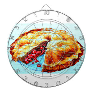 tablero de dardo de la empanada de la cereza