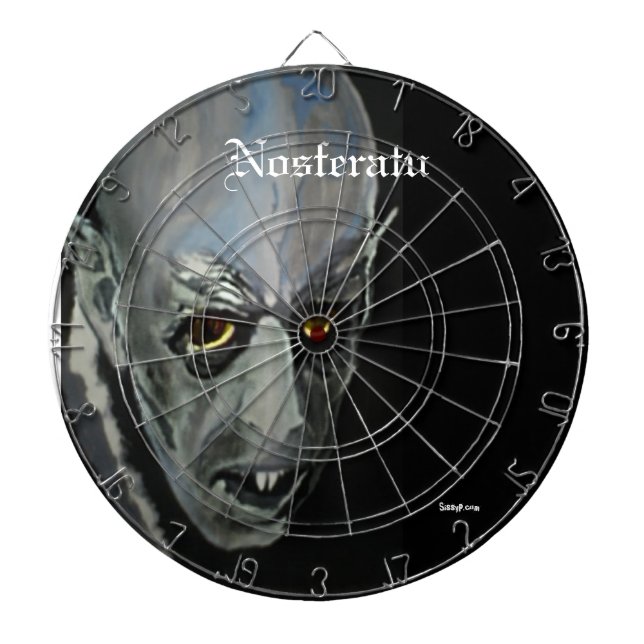 Tablero de dardo de "Nosferatu" (vampiro) (Frente)