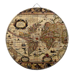 Tablero de dardo del diseñador del mapa de Viejo