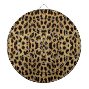 Tablero de dardo del estampado leopardo