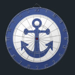Tablero de dardo náutico del ancla<br><div class="desc">Perfeccione para una casa de playa. Vea mi tienda para más artículos con este diseño.</div>