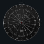 Tablero de dardo negro del Dartboard de Guay de la<br><div class="desc">Dartboard geométrico del modelo de la impresión negra del círculo. Regalo perfecto para el aficionado de los dardos.</div>