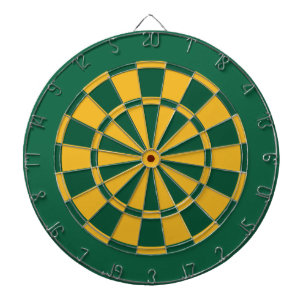 Tablero de dardo: Oro, verde, y verde oscuro
