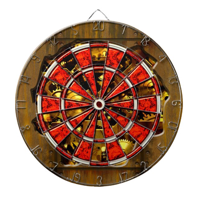 Tablero de dardo radical de Steampunk 3A (Frente)