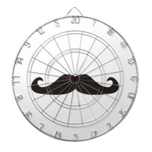 Tablero de dardo retro de los bigotes del