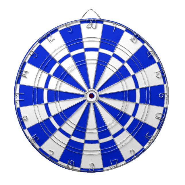 Tablero de dardos azul y blanco (Frente)