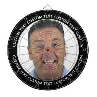 Tablero de dardos con foto personalizada y texto -