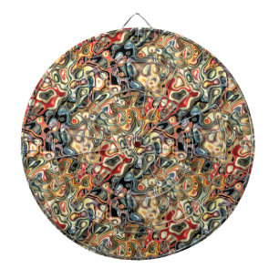 Tablero de dardos de arte abstracto