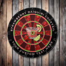 Tablero de dardos de cóctel Daiquiri de fresa