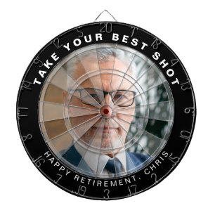Tablero de dardos de foto divertida personalizada