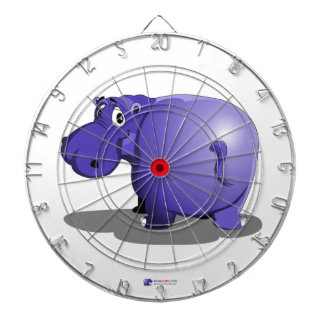 Tablero de dardos de Hipopótamo Morado