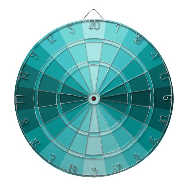 Tablero de dardos de ilusión óptica Aqua (Frente)