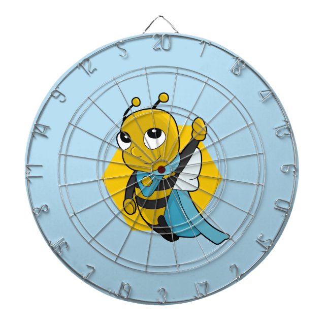 tablero de dardos de personalizado de abejas super (Frente)