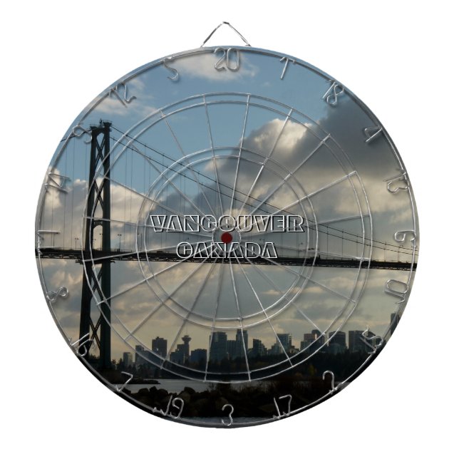 Tablero de dardos de Vancouver Lions Gate Recuerdo (Frente)