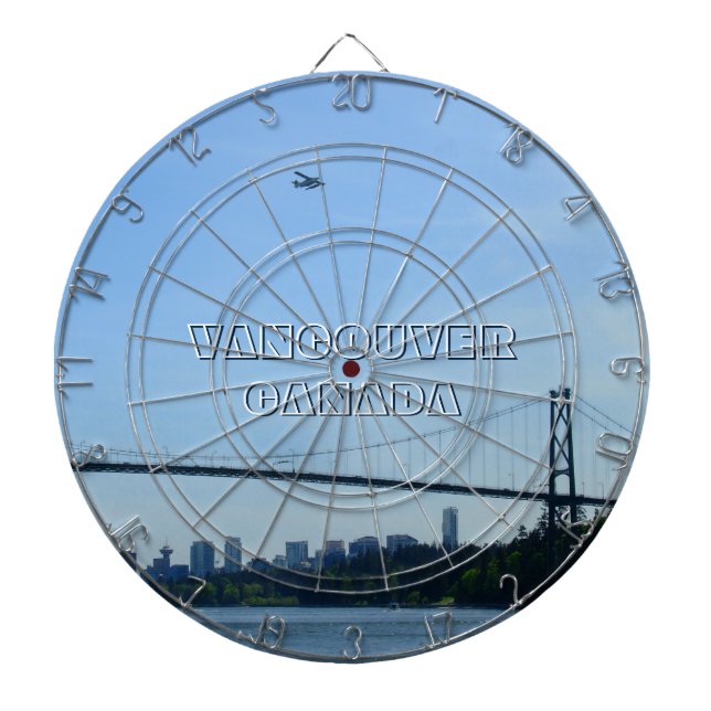Tablero de dardos de Vancouver Lions Gate Recuerdo (Frente)