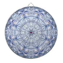 Tablero de dardos decorativo azul