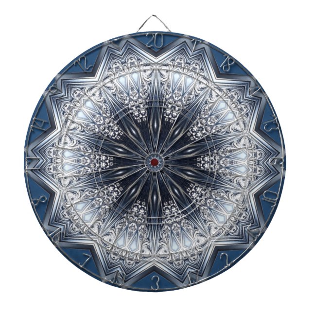 Tablero de dardos decorativo azul (Frente)