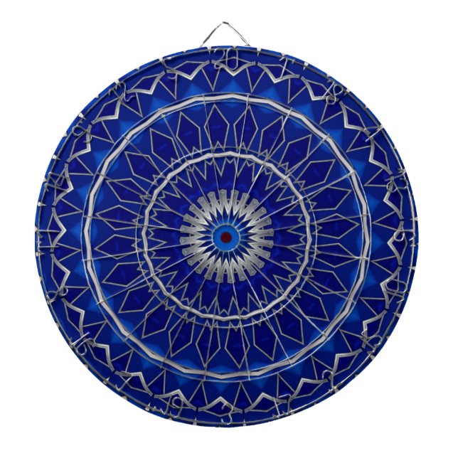 Tablero de dardos decorativo azul (Frente)