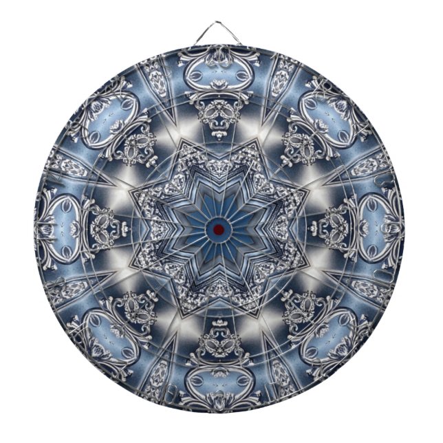 Tablero de dardos decorativo azul (Frente)