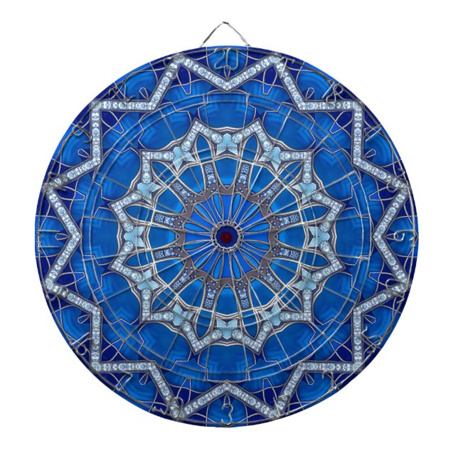 Tablero de dardos decorativo azul (Frente)