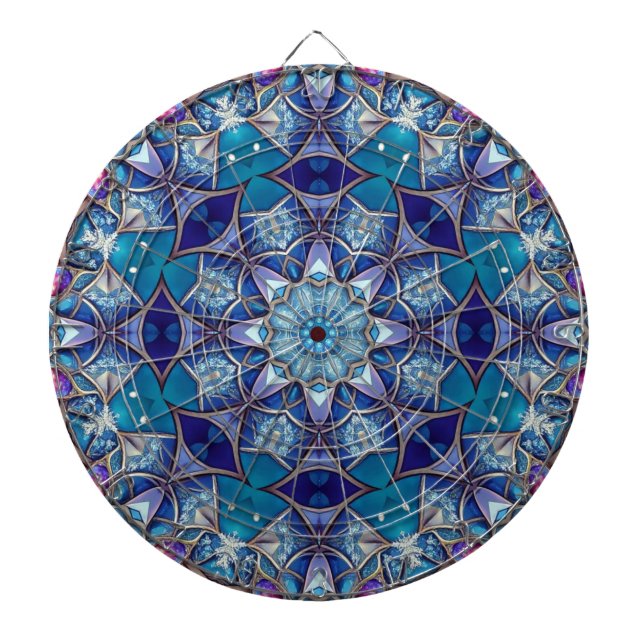 Tablero de dardos decorativo azul (Frente)