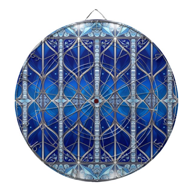 Tablero de dardos decorativo azul (Frente)
