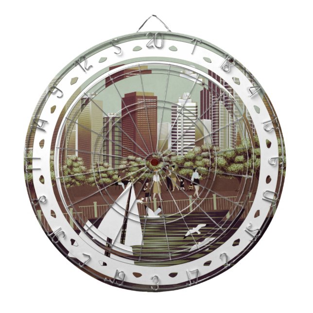 tablero de dardos del paisaje urbano (Frente)