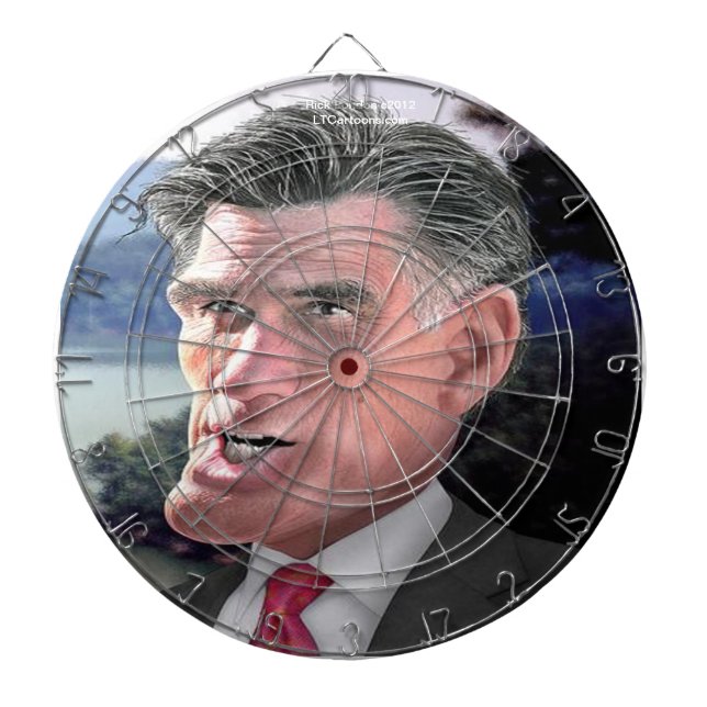 Tablero de dardos divertido de Mitt Romney por Ric (Frente)